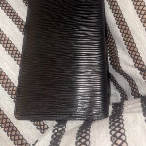 Louis Vuitton Black Textured Card Holder